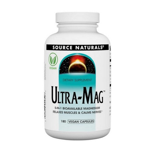 Ultra-MagGäó 180 VegCaps by Source Naturals