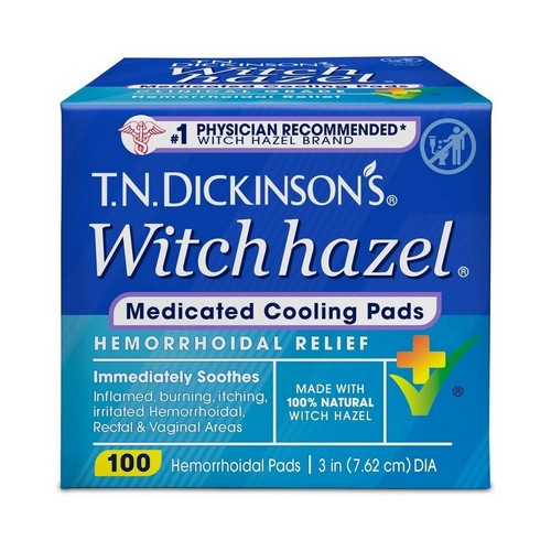 T.N. Dickinson Hemorrhoidal Pads 100 Count by Dickinson's