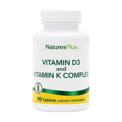 Vitamin D3 And Vitamin K Complex 90 Tabs by NaturesPlus