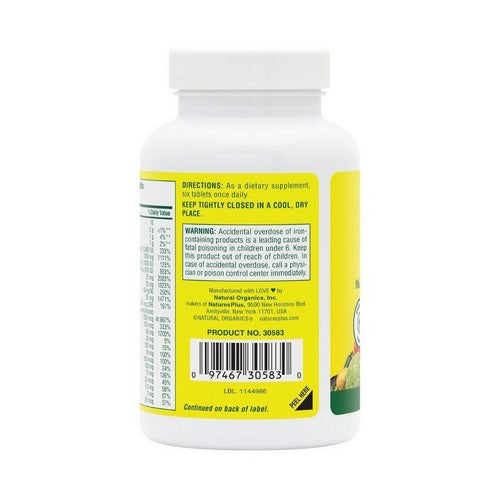 Source Of Life Multivitamin Mini Original 180 Tabs by NaturesPlus