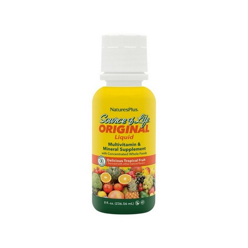 Source Of Life Multivitamin Original Liquid Tropical Fruit 8 Oz by NaturesPlus