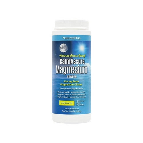 KalmAssure Magnesium Powder Unflavored 0.8 Lb by NaturesPlus