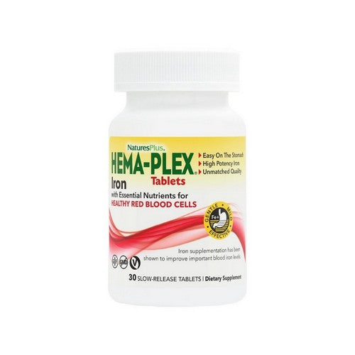 Hema Plex Slow Release 30 Tabs by NaturesPlus