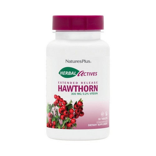 Herbal Actives Hawthorn Extended 30 Tabs by NaturesPlus
