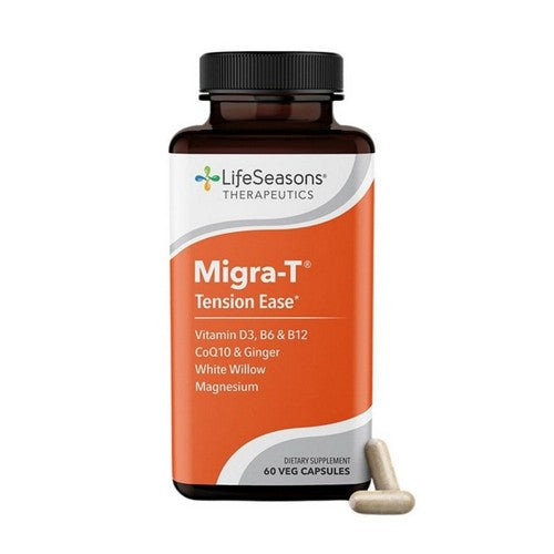 Migra-T Tension Ease 60 Veg Caps by LifeSeasons Therapeutics