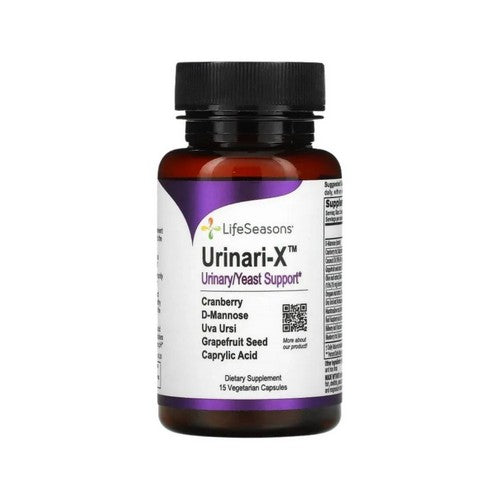 Urinari-X Yeast Support Trial Size 15 Veg Caps by LifeSeasons Therapeutics