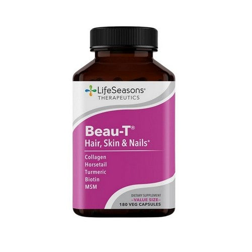 Beau-T Hair Skin And Nails 180 Veg Caps by LifeSeasons Therapeutics