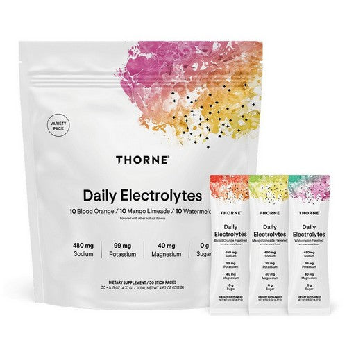 Daily Electrolytes Variety Pack 30 Stick Packs by Thorne