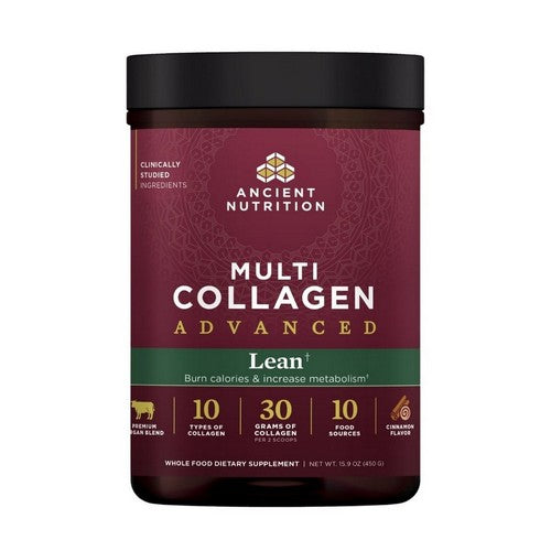 Multi Collagen Advanced Lean Cinnamon Powder 15.9 Oz by Ancient Nutrition