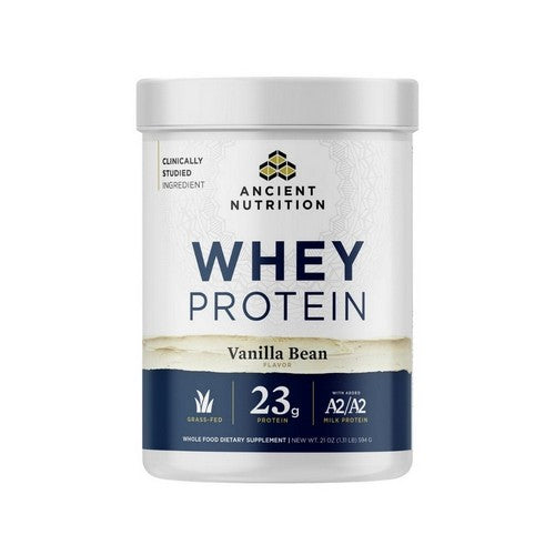 Whey Protein Vanilla Bean 21 Oz by Ancient Nutrition