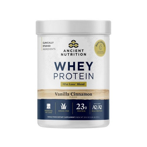 Whey Protein Plus Fat Loss Blend Vanilla Cinnamon 20.2 Oz by Ancient Nutrition
