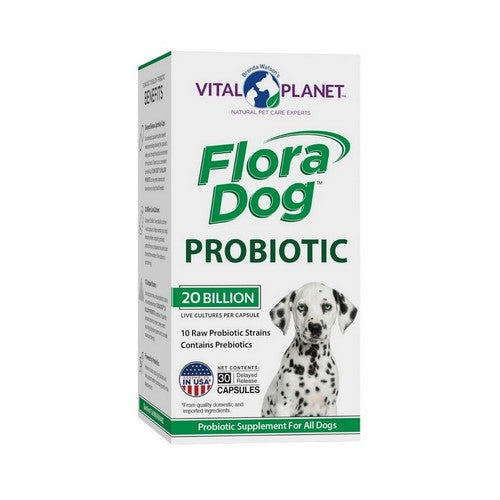 Flora Dog High Potency Probiotic 30 Caps by Vital Planet