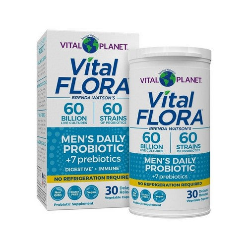 Vital Flora Men’s Probiotic 30 Veg Caps by Vital Planet