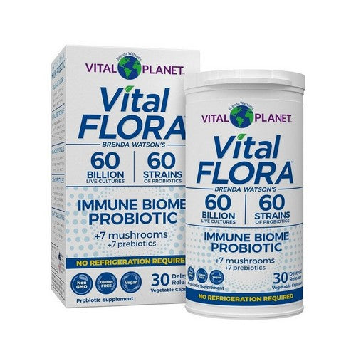 Vital Flora Immune Biome Probiotic 30 Veg Caps by Vital Planet