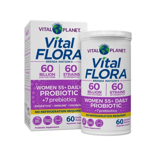 Vital Flora Women Over 55 Probiotic 60 Veg Caps by Vital Planet