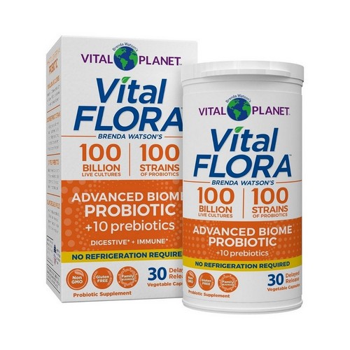 Vital Flora Advanced Probiotic Biome 30 Veg Caps by Vital Planet