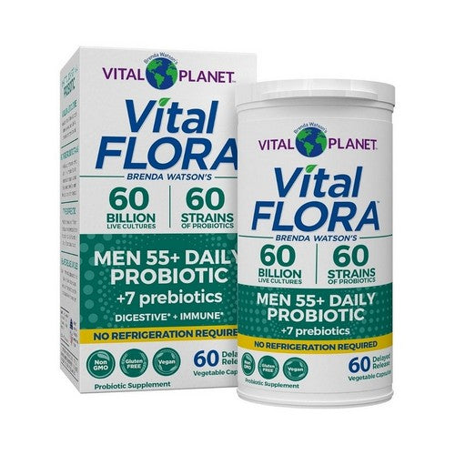 Vital Flora Men 55 Plus Probiotic 60 Veg Caps by Vital Planet