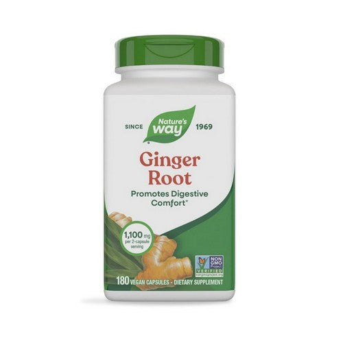 Ginger Root 180 Vegan Caps by Nature's Way