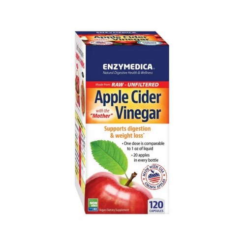 Apple Cider Vinegar With The Mother 120 Caps by Enzymedica