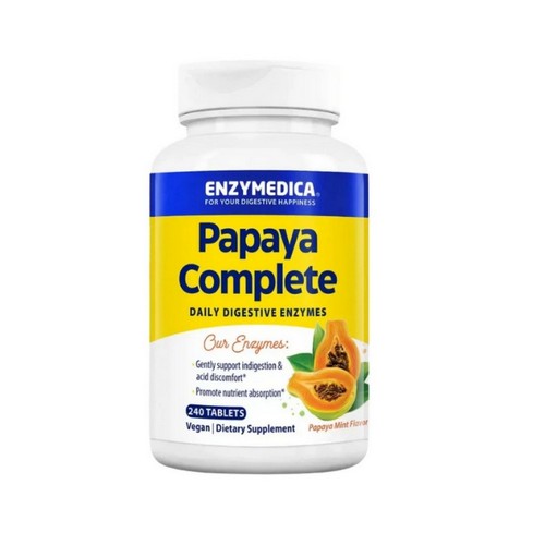 Papaya Complete Papaya Mint 240 Tabs by Enzymedica