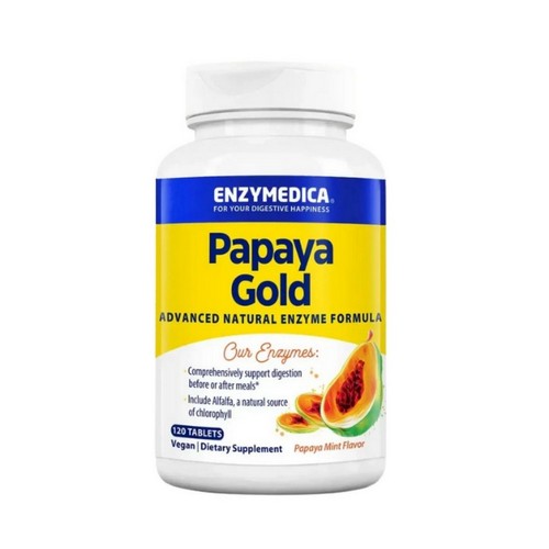 Papaya Gold Papaya Mint 120 Tabs by Enzymedica