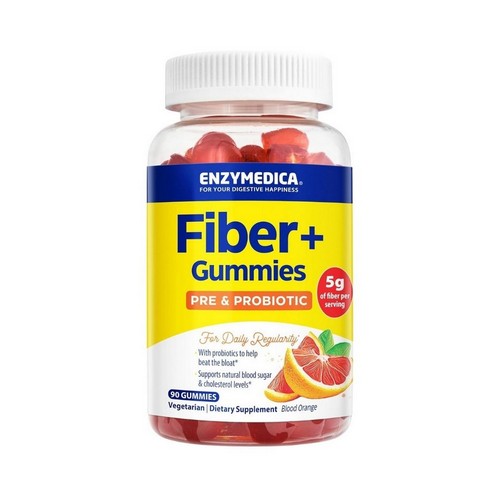 Fibe Plus Gummies Pre & Probiotic Blood Orange 90 Gummies by Enzymedica