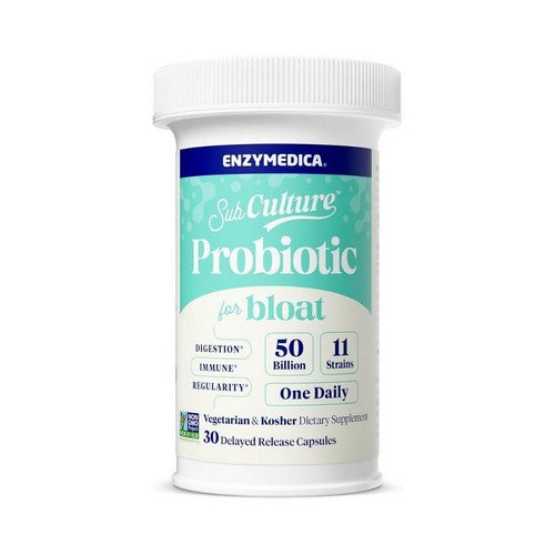 SubCulture Probiotic For Bloat 30 Caps by Enzymedica