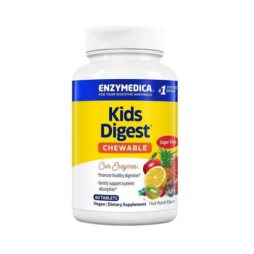 Kids Digest Fruit Punch 60 Tabs by Enzymedica