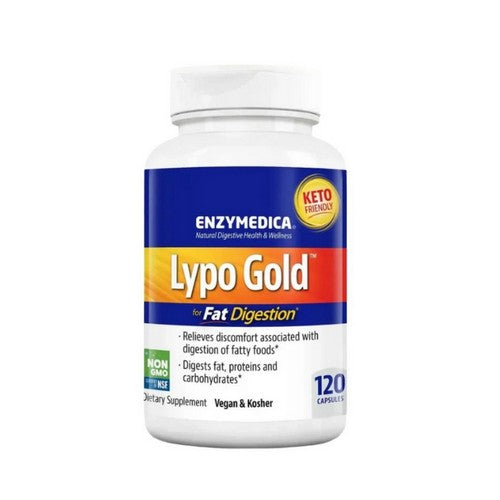 Lypo Gold For Fat Digestion 120 Caps by Enzymedica
