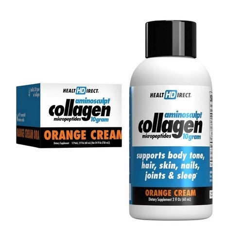 Aminosculpt Collagen Sugar-Free Orange Cream 2 Oz, Each /12 Count by Health Direct
