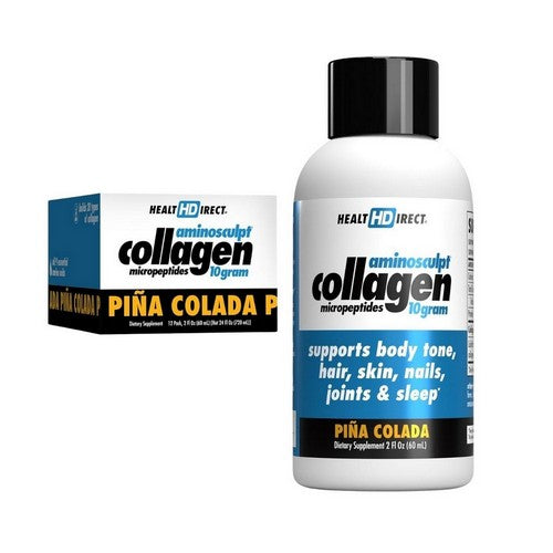 Aminosculpt Collagen Sugar-Free Pina Colada 2 Oz, Each /12 Count by Health Direct