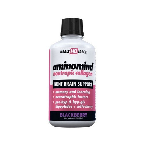 AminoMind Nootropic Collagen Blackberry 14 Oz by Health Direct