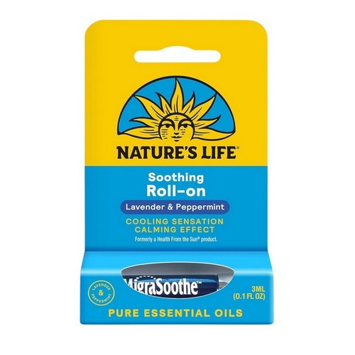 Soothing Roll-On Peppermint Lavender 0.1 Oz by Nature's Life