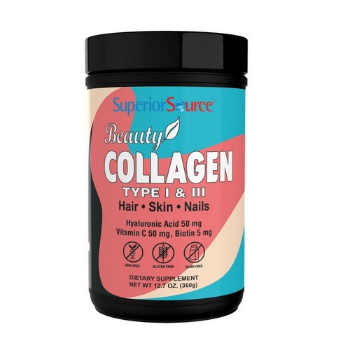Beauty Collagen Type I And III 12.7 Oz by Superior Source