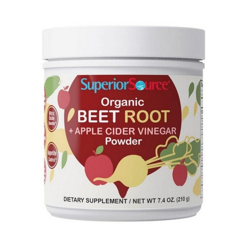 Organic Beet Root And Apple Cider Vinegar Powder 7.4 Oz by Superior Source