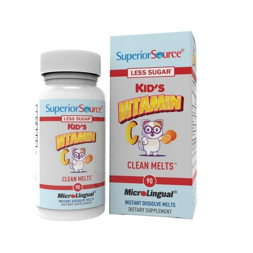 Kid's Vitamin C Clean Melts Orange 90 Tabs by Superior Source