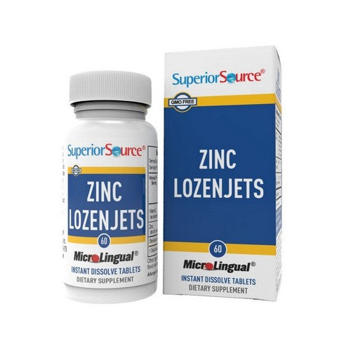 Zinc Lozenjets 60 Tabs by Superior Source