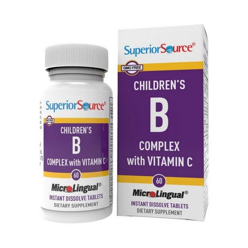 Children's B Complex With Vitamin C 60 Tabs by Superior Source