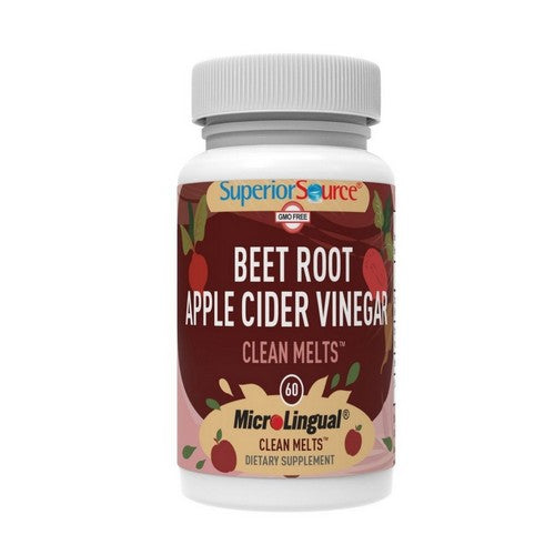 Beet Root And Apple Cider Vinegar Clean Melts 60 Tabs by Superior Source