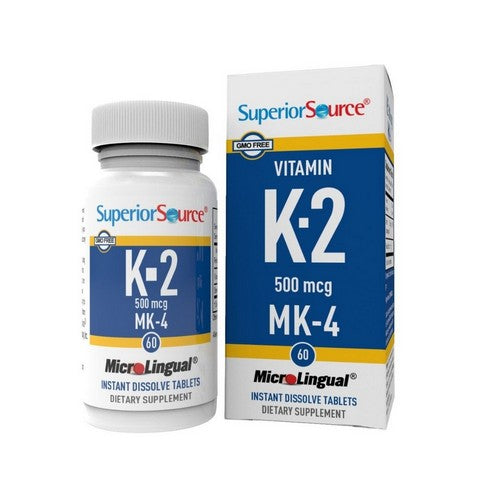 Vitamin K1 60 Tabs by Superior Source