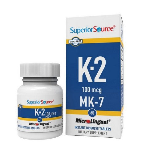 Vitamin K2 60 Tabs by Superior Source