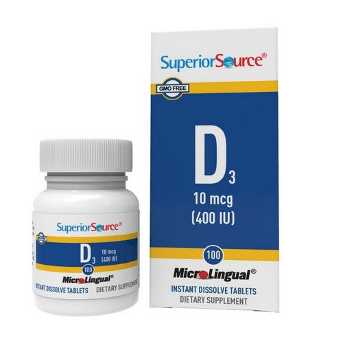 Vitamin D3 100 Tabs by Superior Source
