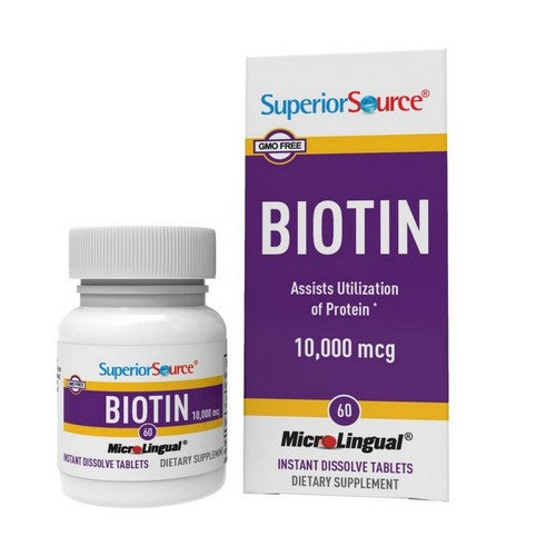 Biotin 60 Tabs by Superior Source
