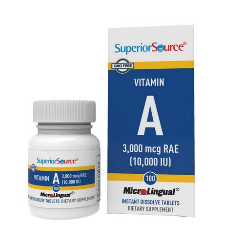 Vitamin A 100 Tabs by Superior Source