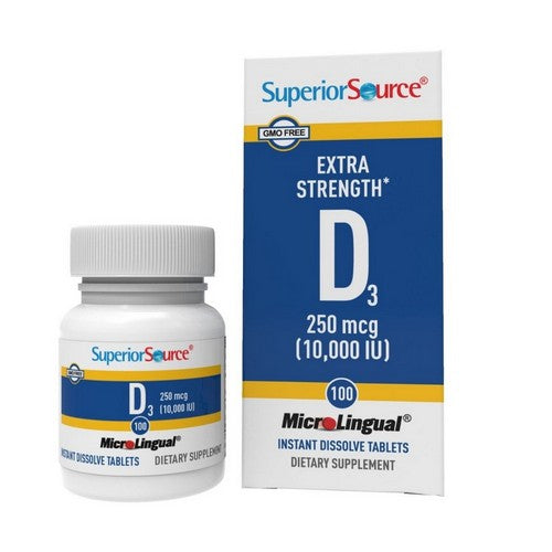 Vitamin D3 Extra Strength 100 Tabs by Superior Source