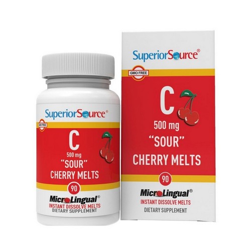 Vitamin C Sour Cherry Melts 90 Tabs by Superior Source