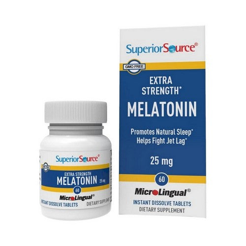 Melatonin Extra Strength 60 Tabs by Superior Source