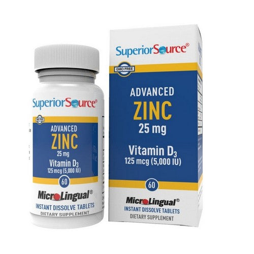 Advanced Zinc Instant Dissolve 60 Tabs by Superior Source