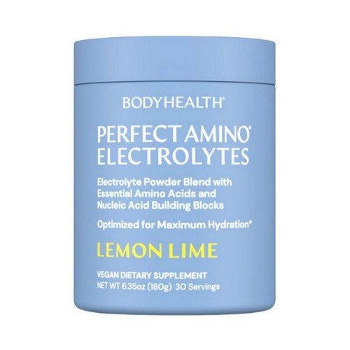 Perfect Amino Electrolytes Lemon Lime 6.35 Oz by BodyHealth