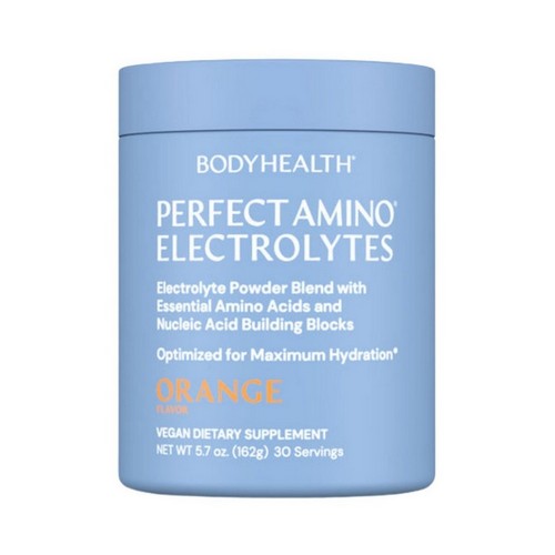 Perfect Amino Electrolytes Powder Orange 5.7 Oz by BodyHealth